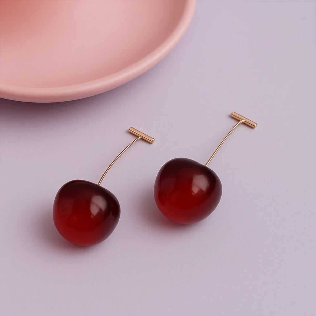 Cherry Drop Earrings