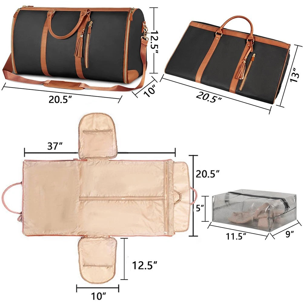 Foldable Leather Bag