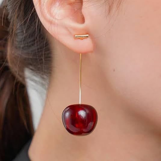 Cherry Drop Earrings