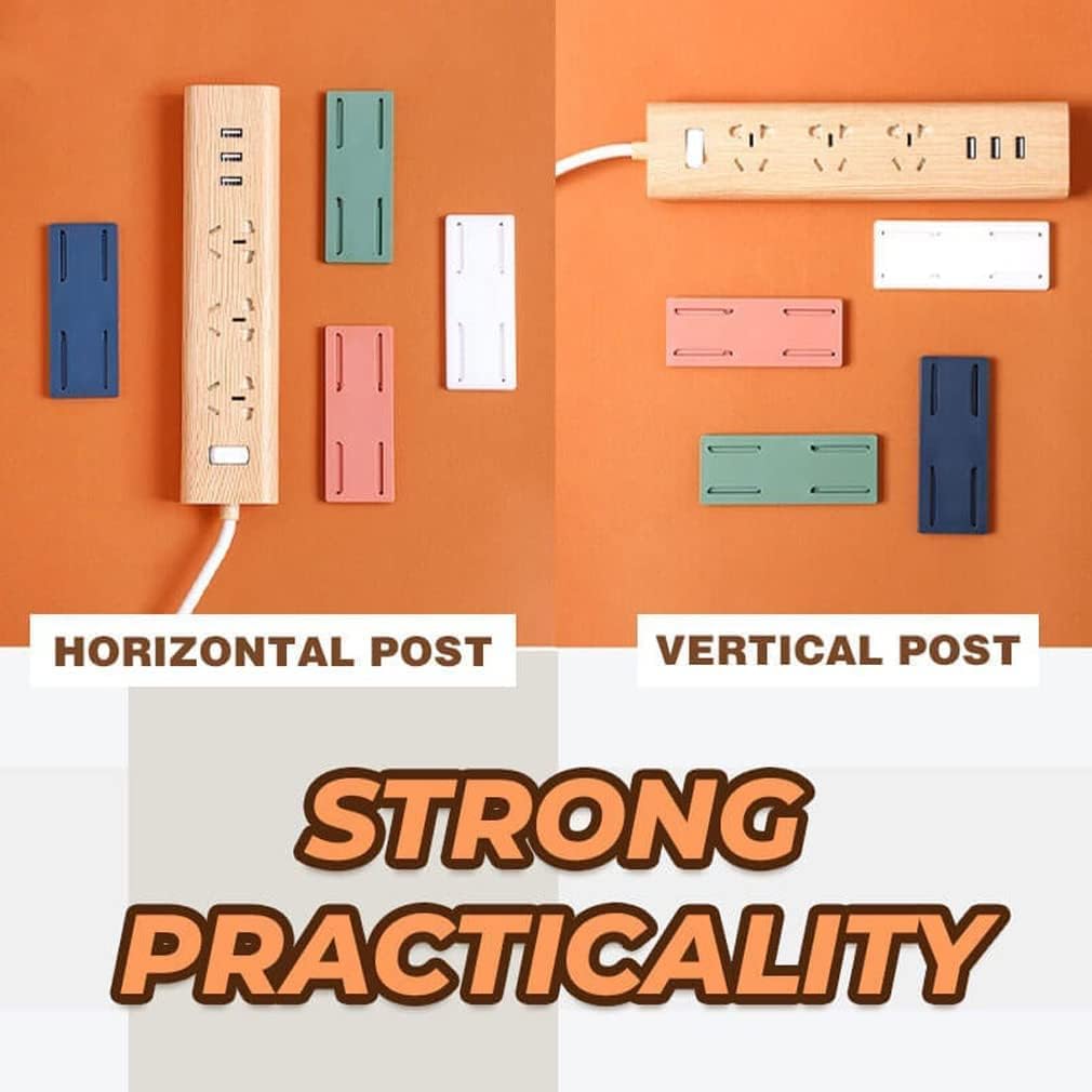 Adhesive Power Strip Holder