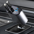 4-in-1 Retractable Car Charger