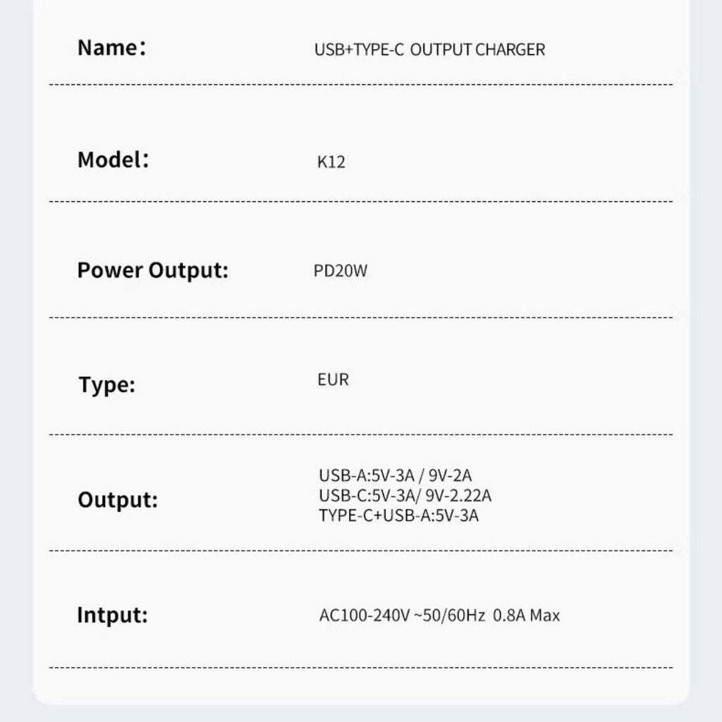20W Fast Charger - PAVAREL