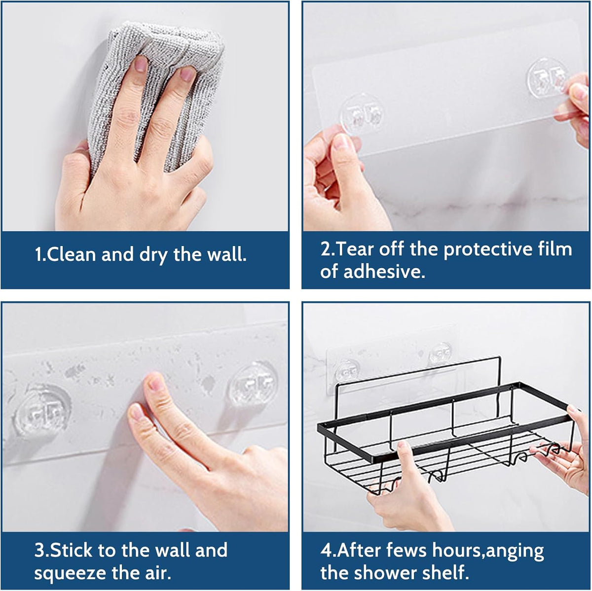 Bathroom Shelves - 2 Pcs