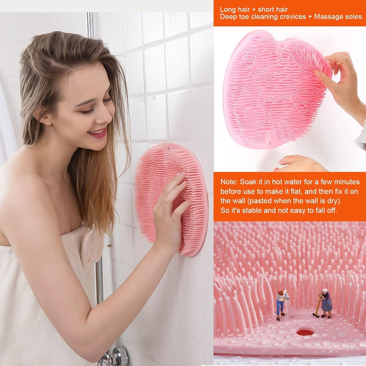 Silicone Shower Scrubber