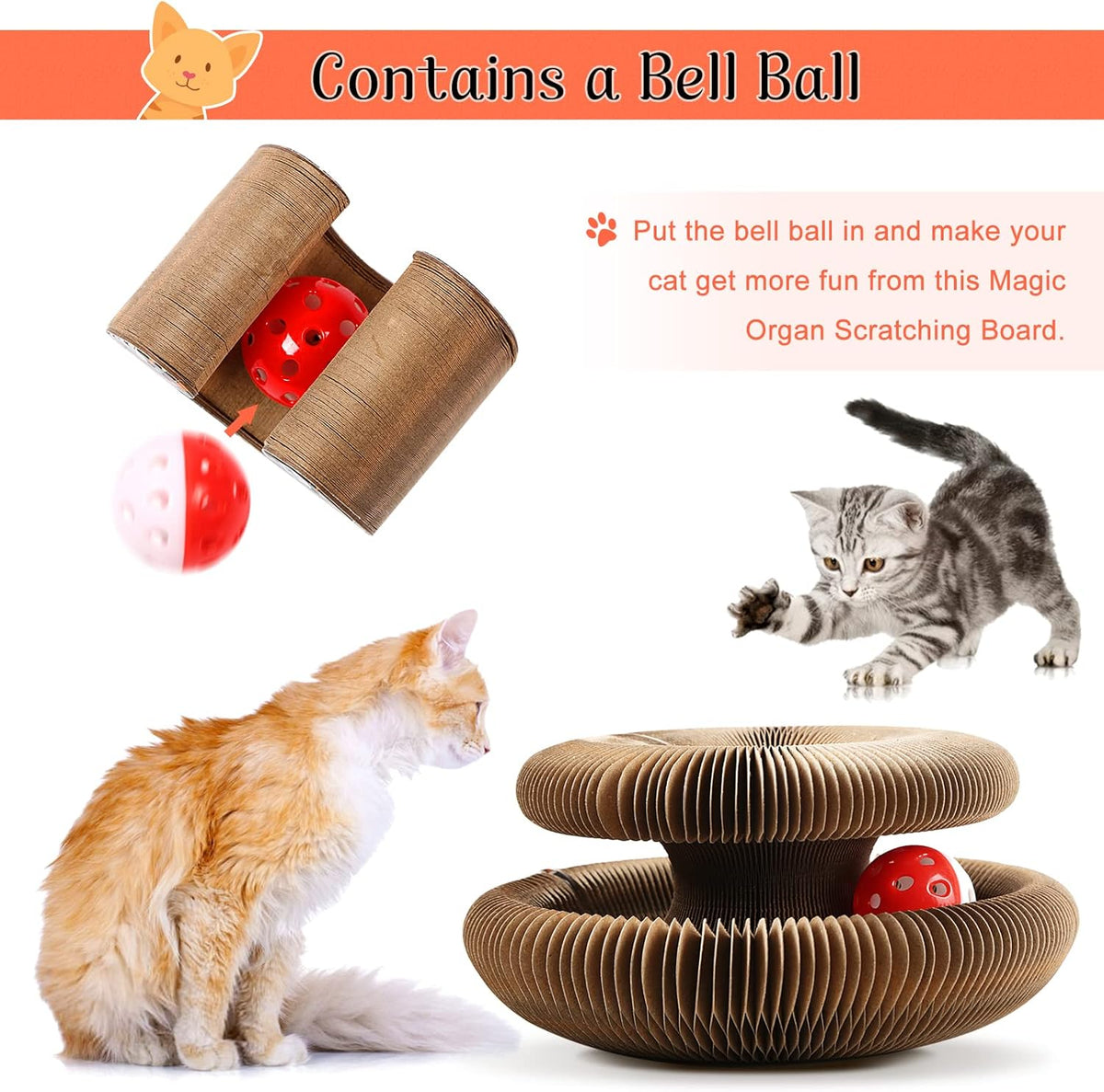 Cat Infinite Rotating Ball Scratcher