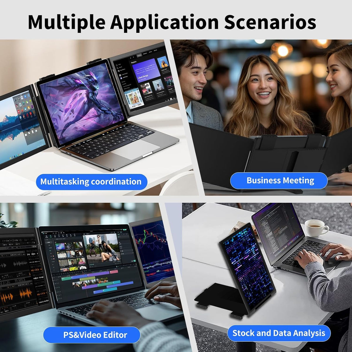 Triple Laptop Monitor