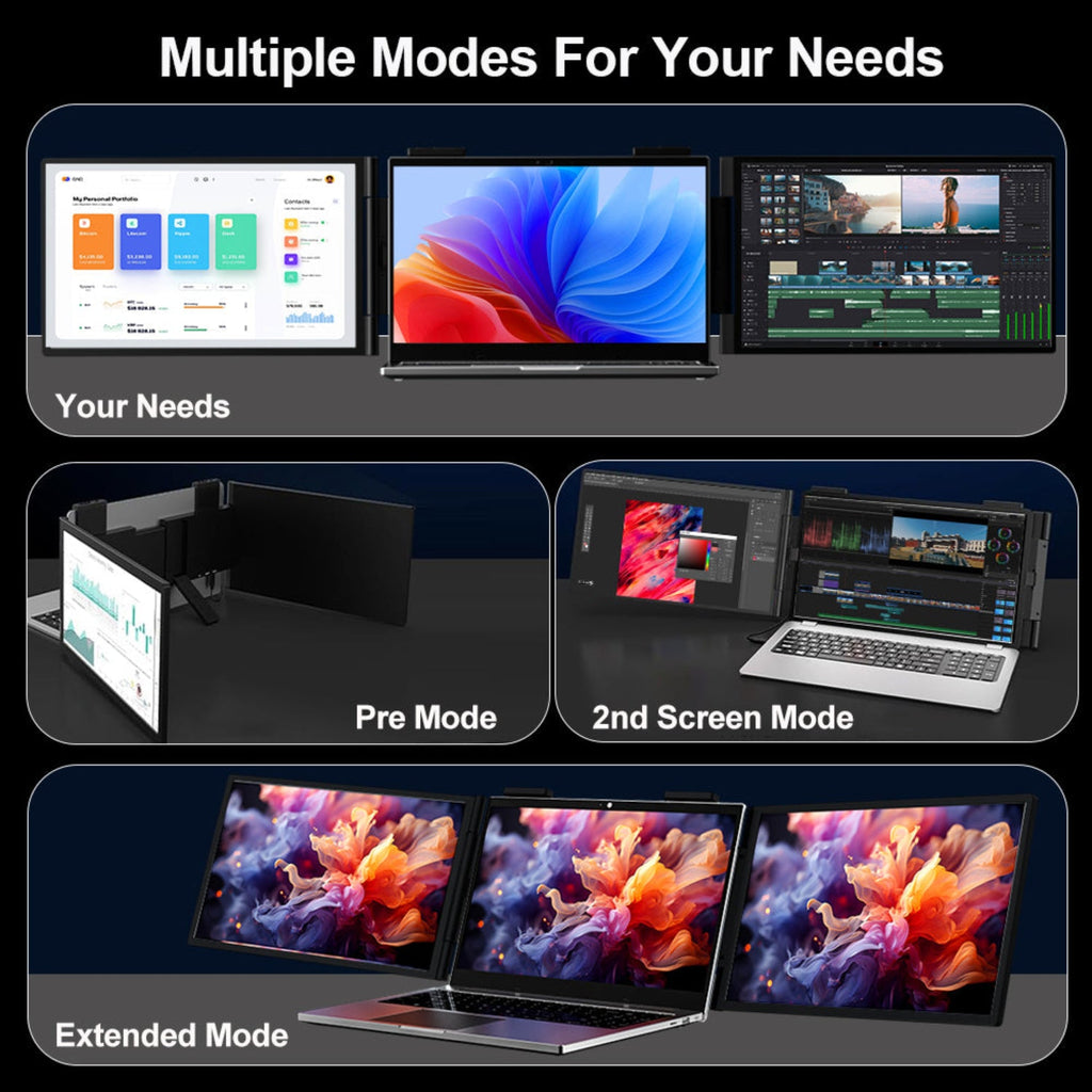 Triple Laptop Monitor