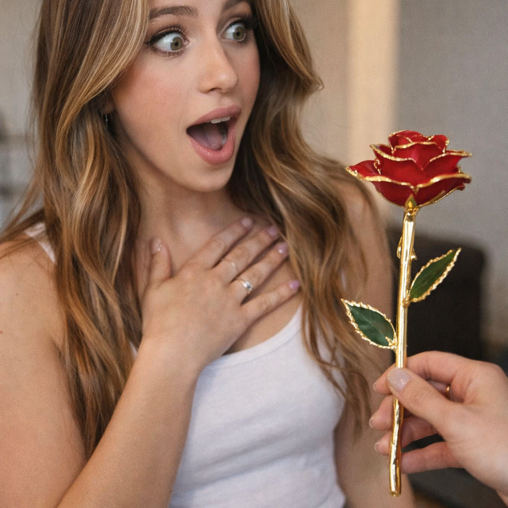 24k Gold Dipped Rose