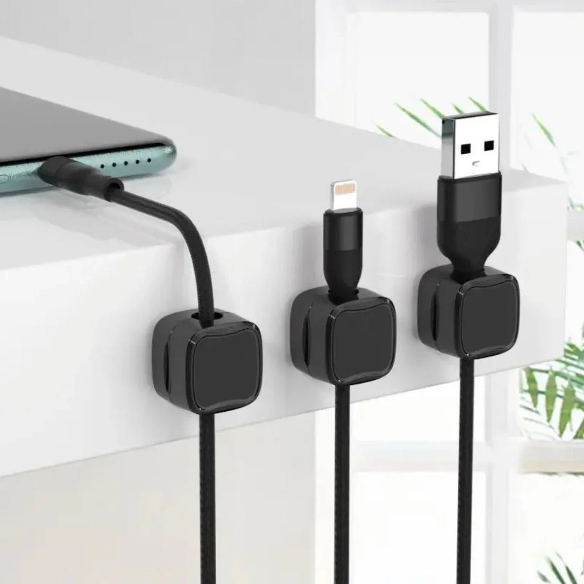 Magnetic Cable Clips (6 Pcs)