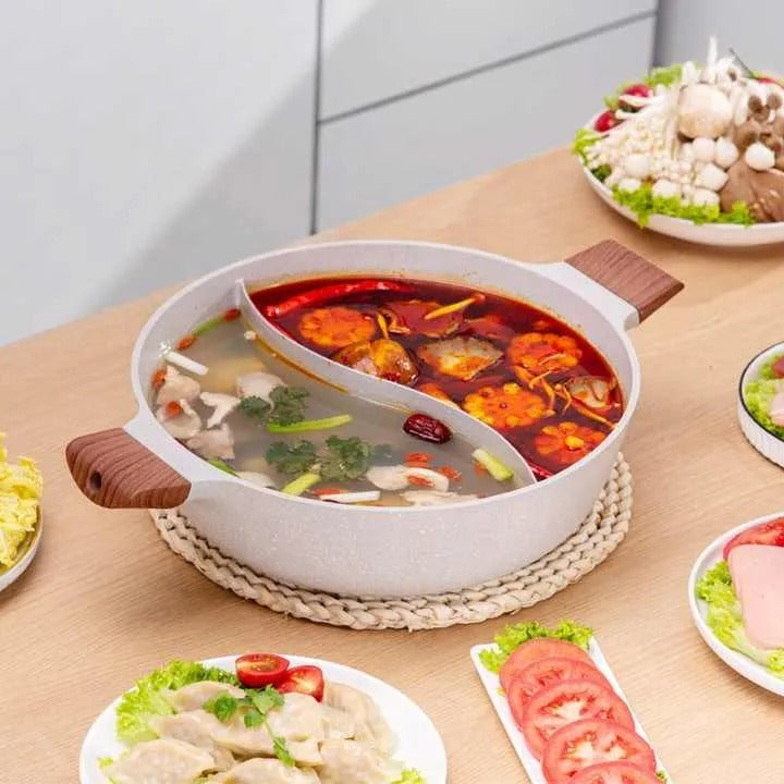 Double Section Cooking Pot
