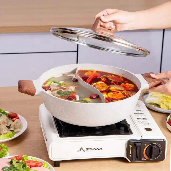 Double Section Cooking Pot