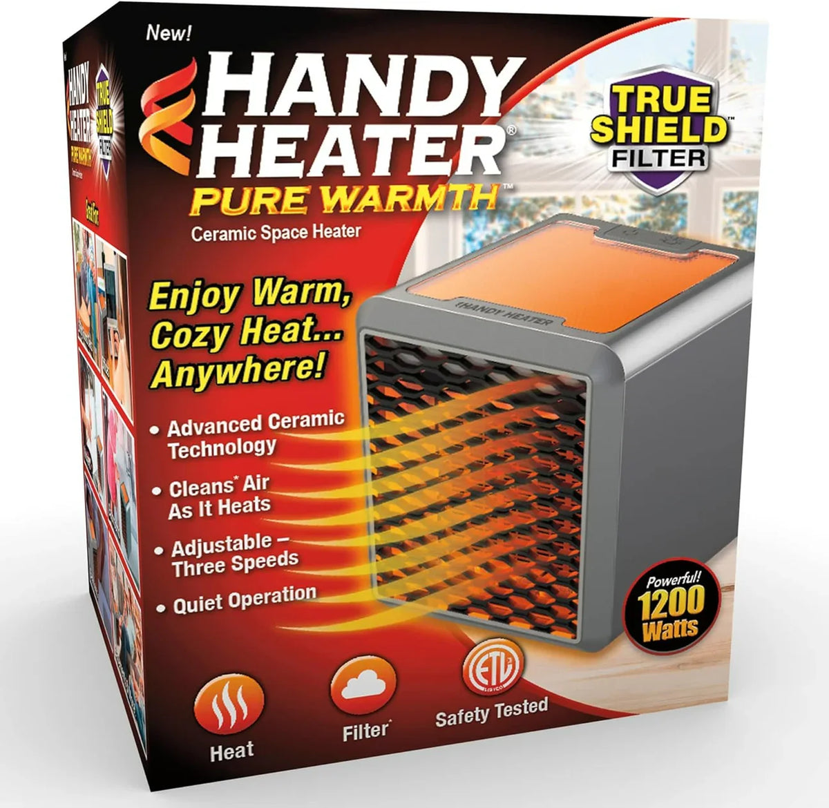 Ceramic Room Heater – Pure Warmth 1200W