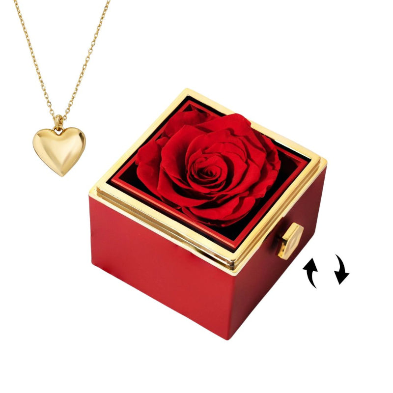Eternal Rose & Necklace Box