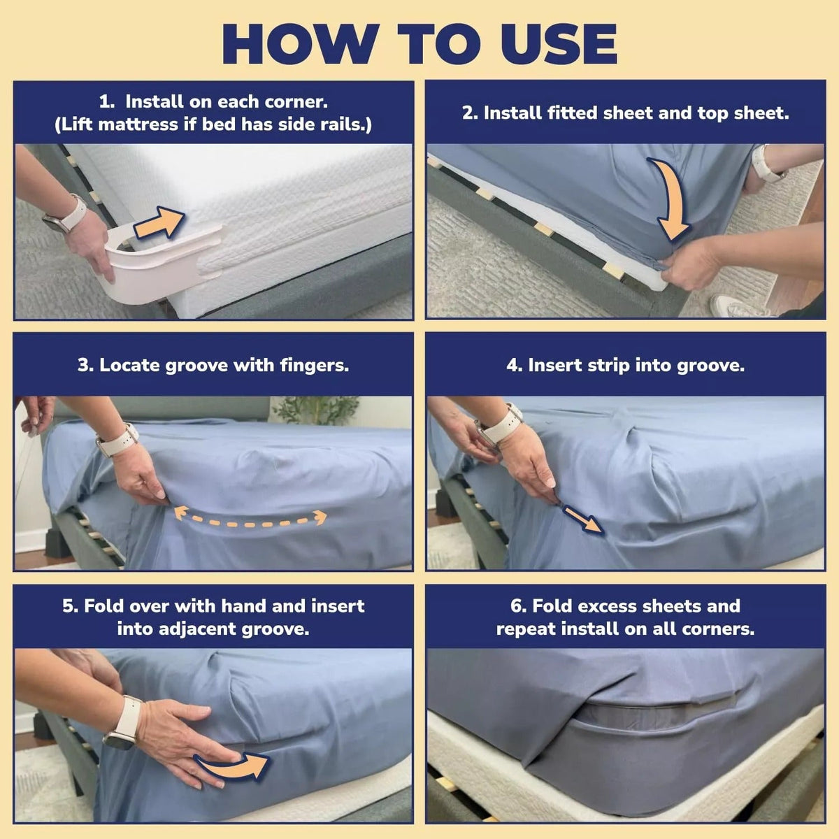Bed Sheet Holders (4 Pcs)
